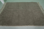 5.8 x 7.5 FT Moroccan Rug – Cozy Taupe Shag Rug