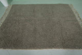 5.8 x 7.5 FT Moroccan Rug – Cozy Taupe Shag Rug