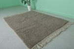 5.8 x 7.5 FT Moroccan Rug – Cozy Taupe Shag Rug