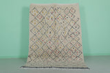 Vintage Handmade Moroccan Berber Rug – 5.5 FT × 7.7 FT