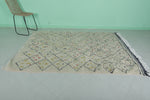 Vintage Handmade Moroccan Berber Rug – 5.5 FT × 7.7 FT