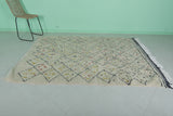 Vintage Handmade Moroccan Berber Rug – 5.5 FT × 7.7 FT