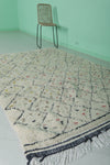 Vintage Handmade Moroccan Berber Rug – 5.5 FT × 7.7 FT
