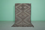 Moroccan Rug Flat-Woven Berber Carpet – 4.5 FT x 7.4 FT | Handcrafted Artisan Design