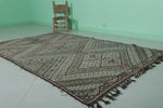 Moroccan Rug Flat-Woven Berber Carpet – 4.5 FT x 7.4 FT | Handcrafted Artisan Design