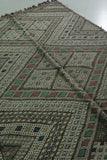 Moroccan Rug Flat-Woven Berber Carpet – 4.5 FT x 7.4 FT | Handcrafted Artisan Design