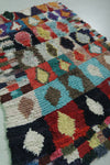 Colorful Moroccan Berber Rug – 3.8 x 5.7 ft Handmade Geometric Design