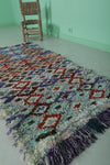 Berber colorful handmade moroccan rug  2.5 FT X 5.5 FT