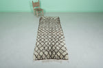 Moroccan Runner Rug – 2.6 x 7 FT | Handwoven Geometric Design