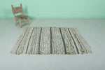 Moroccan wedding rug 4 FT X 4.9 FT