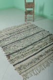 Moroccan wedding rug 4 FT X 4.9 FT