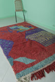 Vintage Handmade Moroccan Berber Rug - 4.9 FT X 8.1 FT