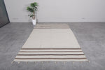 Flatwoven Berber Moroccan Carpet - 6.2 FT X 9.4 FT