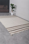 Flatwoven Berber Moroccan Carpet - 6.2 FT X 9.4 FT