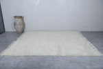 All White Custom Moroccan Rug – Elegant Minimalist Design