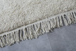 All White Custom Moroccan Rug – Elegant Minimalist Design