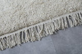 All White Custom Moroccan Rug – Elegant Minimalist Design