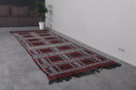 Long Moroccan kilim rug 4.9 X 12.5 Feet