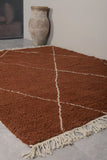 Brown Moroccan Wool Rug – Custom Sizes