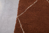 Brown Moroccan Wool Rug – Custom Sizes