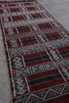 Long Moroccan kilim rug 4.9 X 12.5 Feet