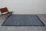 5 x 8 FT Moroccan Rug – Deep Gray with Black Border