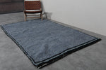 5 x 8 FT Moroccan Rug – Deep Gray with Black Border