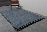 5 x 8 FT Moroccan Rug – Deep Gray with Black Border