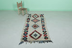 Colorful Moroccan Azilal Runner Carpet - 2.9 FT X 6.1 FT | Handmade Berber Rug