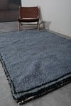 5 x 8 FT Moroccan Rug – Deep Gray with Black Border