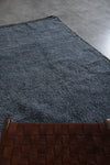 5 x 8 FT Moroccan Rug – Deep Gray with Black Border