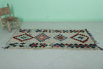 Colorful Moroccan Azilal Runner Carpet - 2.9 FT X 6.1 FT | Handmade Berber Rug