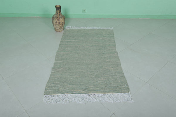 Handmade Moroccan rug 2.9 FT × 5.3 FT | Subtle stripes and artisan craftsmanship