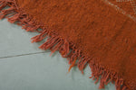 Vibrant Orange Moroccan Rug – 3 FT X 4.6 FT | Handmade Berber Design