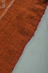 Vibrant Orange Moroccan Rug – 3 FT X 4.6 FT | Handmade Berber Design