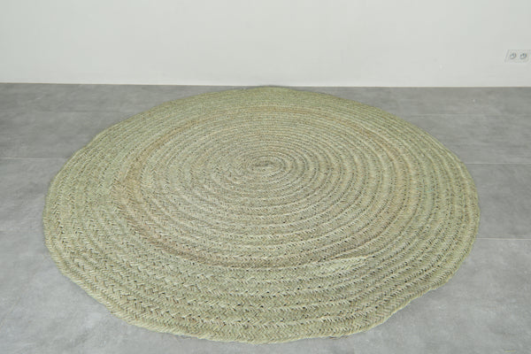Round Moroccan hassira - 7.1 ft