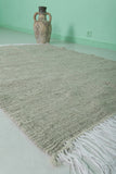 Moroccan Rug – Handwoven Neutral Wool Area Rug | 3.7 x 5.1 FT