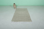 3.1 x 5.6 FT Moroccan Rug – Handwoven Neutral Area Rug