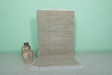 3.1 x 5.6 FT Moroccan Rug – Handwoven Neutral Area Rug