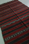 Moroccan Kilim rug 4.4 FT X 8.5 FT