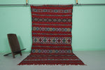 Zemmour Vintage Kilim – 5.6 x 9.8 Feet | Handwoven Moroccan Rug