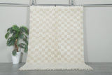 Checkered Moroccan rug 3.3 feet x 4.1 feet