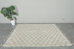 Checkered Moroccan rug 3.3 feet x 4.1 feet