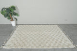Checkered Moroccan rug 3.3 feet x 4.1 feet