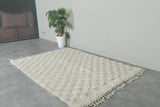 Checkered Moroccan rug 3.3 feet x 4.1 feet