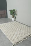 Checkered Moroccan rug 3.3 feet x 4.1 feet