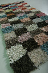 Moroccan Colorful Handmade Boucherouite Rug – 3 x 6.5 FT, Vibrant Patchwork Design