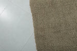 Natural Beige Moroccan Wool Rug - 7.3 x 10.6 ft Handwoven Area Rug