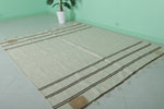 Handwoven berber moroccan rug - 6.4 FT X 7.4 FT