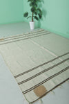 Handwoven berber moroccan rug - 6.4 FT X 7.4 FT